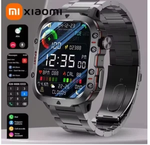 Smart Watch Men IP68 5ATM Outdoor Sports Fitness Tracker 1.81Inch BT Call - Picture 1 of 22