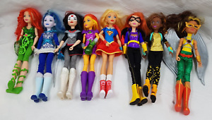 DC Superhero Girls Doll Figures 12" Bundle of 8 Supergirl, Bat Girl, Poison Ivy