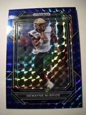 2023 Prizm Draft Picks Football, Blue Mosaic Parallel, Dewayne McBride (RC)...