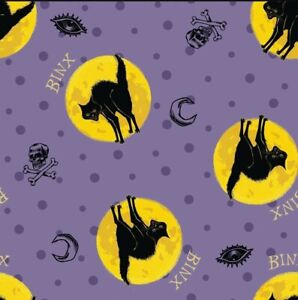 Hocus Pocus, Binx Fabric! 100% Cotton 1yd *BTY Awesome Fabric! Same Day Ship!