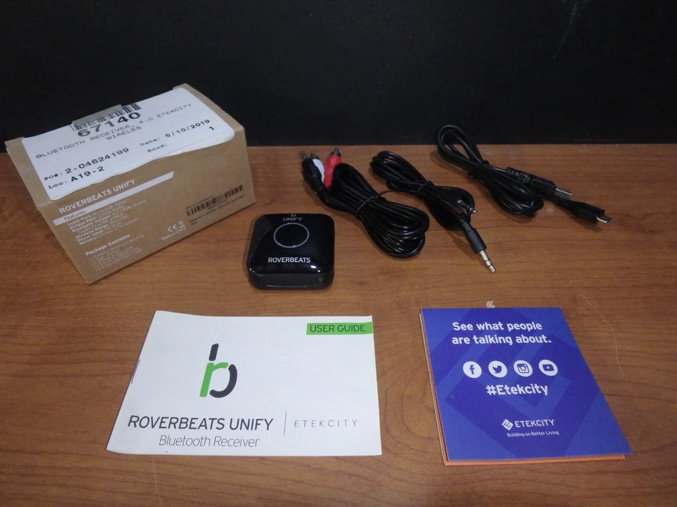 BLUETOOTH RECEIVER, 4.0 ETEKCITY WIRELESS - Image 1 of 4