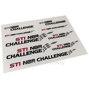 OEM Subaru STSG14100210 STi NBR Challenge Mini Decal Sticker Sheet Genuine JDM