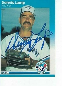 LÁMPARA DENNIS FIRMADA 1987 FLEER #233 - TORONTO BLUE JAYS - Imagen 1 de 1