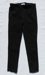 Ann Taylor LOFT US S 4 6 28 Black Stretch Denim Modern Skinny Leggings Pull On - Picture 1 of 5