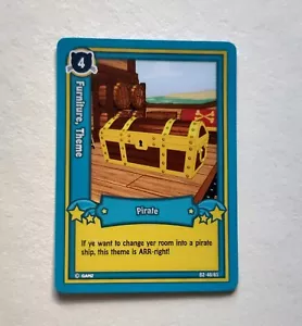 Webkinz Trading Card Series 2 Furniture, Theme Pirate B2-48/85 - Picture 1 of 2