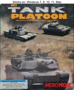M1 Tank Platoon PC Mac Game 1989 MicroProse Windows 10 11 - Picture 1 of 2
