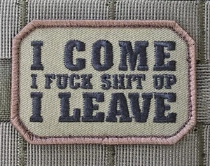MSM I COME MILSPEC MONKEY FOREST PARTY DURO EJÉRCITO TÁCTICO GANCHO MORAL PARCHE - Imagen 1 de 2