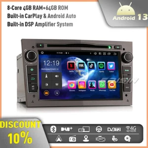 8-Core Android 14 Car Stereo GPS Vauxhall Corsa C/D Signum Combo Zafira DAB+64GB - Picture 1 of 23