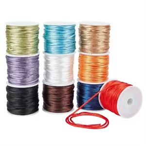 1set Macrame Rattail Chinese Knot Making Cords Round Nylon String - Picture 1 of 6