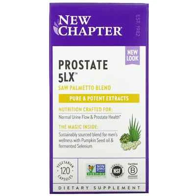 2 X New Chapter, Prostate 5LX, 120 Vegetarian Capsules - Image 1 of 3