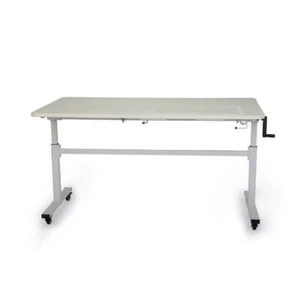 Mesa Plegable Costura Flecha Canguro Tasmania Costura Con Ruedas Blanco Ceniza K9111 - Imagen 1 de 5