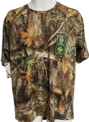 Realtree Men's Camo Flex Performance Short Tee Shirt Size M NWT - Image 1 of 4