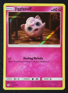 Tarjeta Pokémon Jigglypuff 14/18 Holo Detective Pikachu casi nueva/muy buena - Imagen 1 de 1