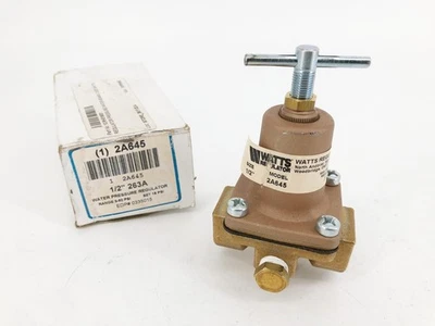 New Watts 2A645 Water Pressure Regulator 1/2  263A 3-50psi Set 15psi - Image 1 of 4