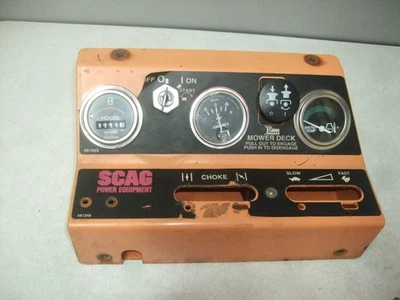 Scag Turf Tiger Control Panel W/Guages & Switches-Used-STT61-22KA-S/N 4350988 - Image 1 of 4