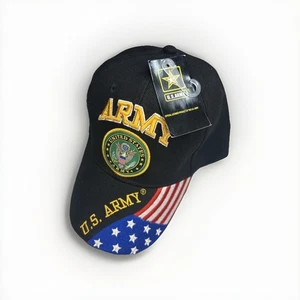 Baseballkappe Mütze US ARMY VETERAN USA Flagge 3D bestickt verstellbar neu mit Etikett - Bild 1 von 8