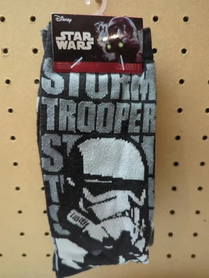 Star Wars серый черный штурмовик экипажа носки 2 pr обуви Sz 6-12 поли Spand... - Изображение 1 из 4