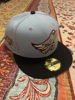 NWT Anaheim Angels New Era 5950 Fitted Hat Size 7-5/8 TOPPERZSTORE Exclusive - Image 1 of 2