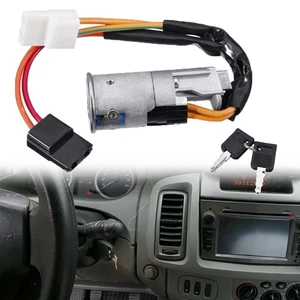 IGNITION LOCK BARREL SWITCH 2 KEYS Fits VAUXHALL VIVARO RENAULT TRAFIC PRIMASTAR - Picture 1 of 8