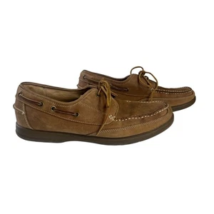 Nunn Bush Leder Bootsschuhe Herren 11M Braun Gummisohle Freizeit Komfort - Bild 1 von 9