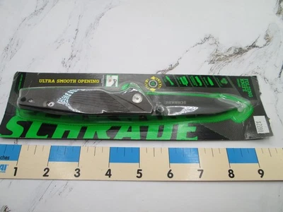 NUEVO Cuchillo Linerlock Punto de Caída Schrade Aluminio Goma Gris Foto 1 de 4