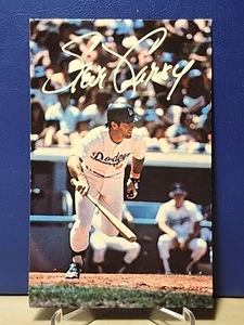 1981 Steve Garvey Los Angeles Dodgers with Jerry Reuss Autographed Postcard - Picture 1 of 4