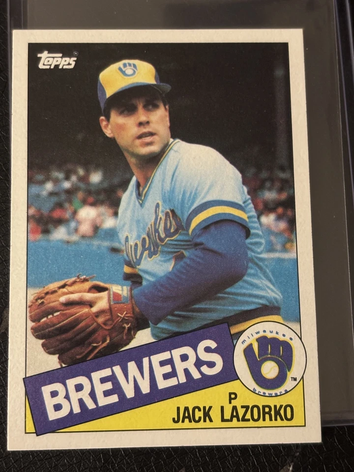 1985 Topps 317 Jack Lazorko (RC) - Image 1 of 2