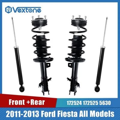 4PC Front Struts + Rear Shock for Ford Fiesta 2011 2012 2013 Foto 1 de 4