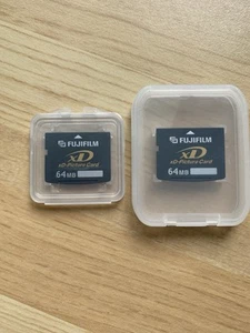 Two Fujifilm xD Memory Cards 64MB each - Picture 1 of 6