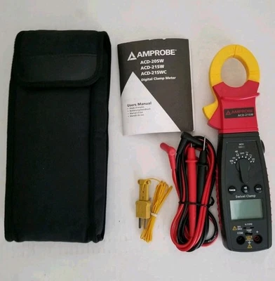 Amprobe ACD-21SW 180 GRADOS PINZA AMPERIMÉTRICA GIRATORIA CON TEMPERATURA Y VOLTEC 600V Foto 1 de 4