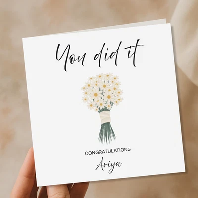 Tarjeta de felicitación You Did It, graduación, bien hecha, nuevos deseos de trabajo Foto 1 de 2