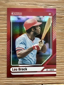 2024 Panini Donruss - Lou Brock #72 Red /275 - Picture 1 of 2