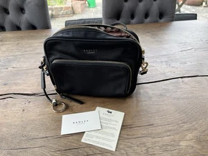 Radley Black Fabric Handbag - Picture 1 of 8