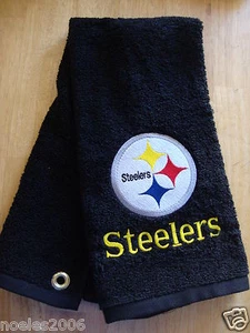 Personalized Embroidered Golf/Bowling Towel Pittsburgh Steelers NFL - Picture 1 of 2