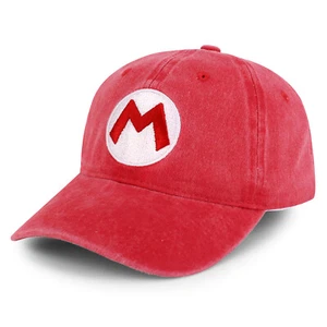 Mario Luigi Embroidered Pigment Dyed Cosplay Costume Ball Cap - FREE SHIP - Picture 1 of 15