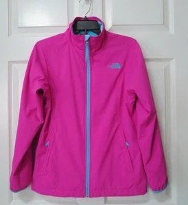 North Face Jacket Youth Girl's XL 18 PINK Soft Shell, Fleece Lined - Picture 1 of 9