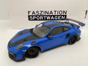 Faszination 1 of 111 Porsche 911 GT2 RS Weissach 1:18 Minichamps Blue MIB - Picture 1 of 16