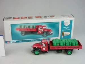 Corgi 1/50 Texaco Diamond T620 Dropside with Oil Drums 52902 + Box 124712 - Bild 1 von 12