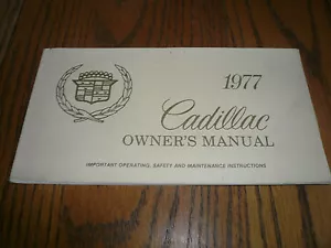 1977 Cadillac Bedienungsanleitung - Vintage - Handschuhfach - Bild 1 von 2