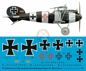Peddinghaus 1/72 Albatros D.V Markings Otto Fruhner Jasta 26 Belgium WWI 3649 - Picture 1 of 1