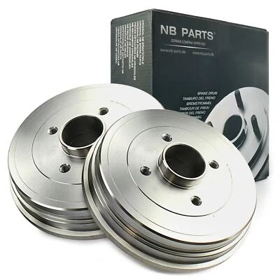 2X Tambour De Frein Arrière Pour Renault Clio III Grandtour Modus Sans ESP - Photo 1/2