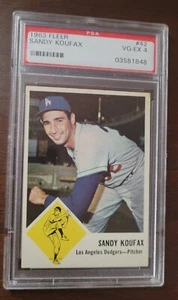 1963 Fleer Sandy Koufax #42 PSA 4 (Nicely Centered) BEST PRICE ON EBAY - Picture 1 of 2