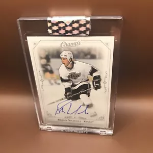 2020-21 Upper Deck Clear Cut Bernie Nicholls Champ's Autograph Auto #C-BN Kings - Picture 1 of 2