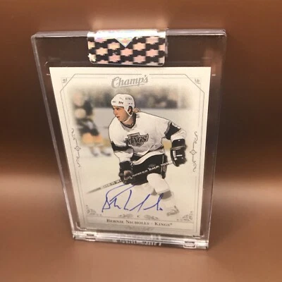 2020-21 Upper Deck автограф чемпиона прозрачной огранки Берни Николлса #C-BN Kings - Изображение 1 из 2