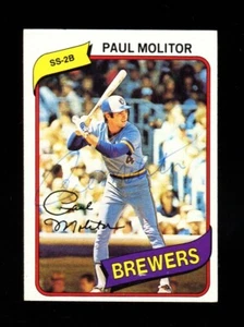 1980 TOPPS PAUL MOLITOR #405 BREWERS HOF SIGNED AUTOGRAPH VINTAGE RARE! - Picture 1 of 1