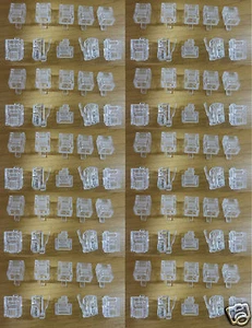 100 x RJ11 6P4C Phone Crimp Plugs Connectors Ends Cat 3 ADSL 4 Pin Telephone Fax - Picture 1 of 1