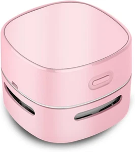 Mini Desktop Vacuum Cleaner - 400 Mins Battery, 360º Rotatable, Pink - Picture 1 of 6