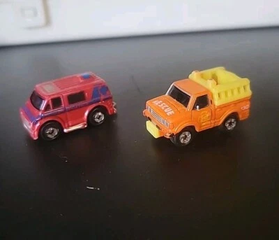 Micro Machines Datsun Rescue Truck Chevy Van Ambulance Loose Lot Galoob  - Image 1 of 4