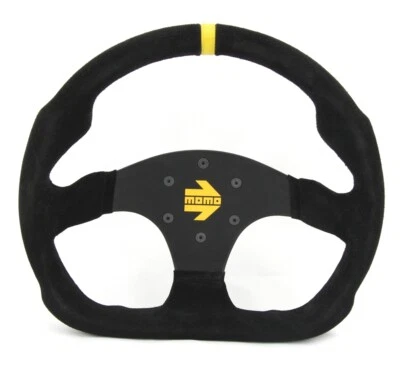 Momo Wildleder Sportlenkrad Modell MOD. 30 320mm schwarz black steering wheel vo - Bild 1 von 4