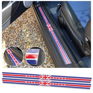 Pair England Union Jack Sill Protector Decal Inlay Decals Fits Mini Cooper S R53 - Picture 1 of 5